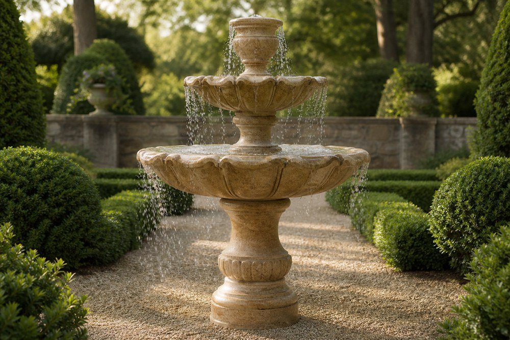 cast stone fountain