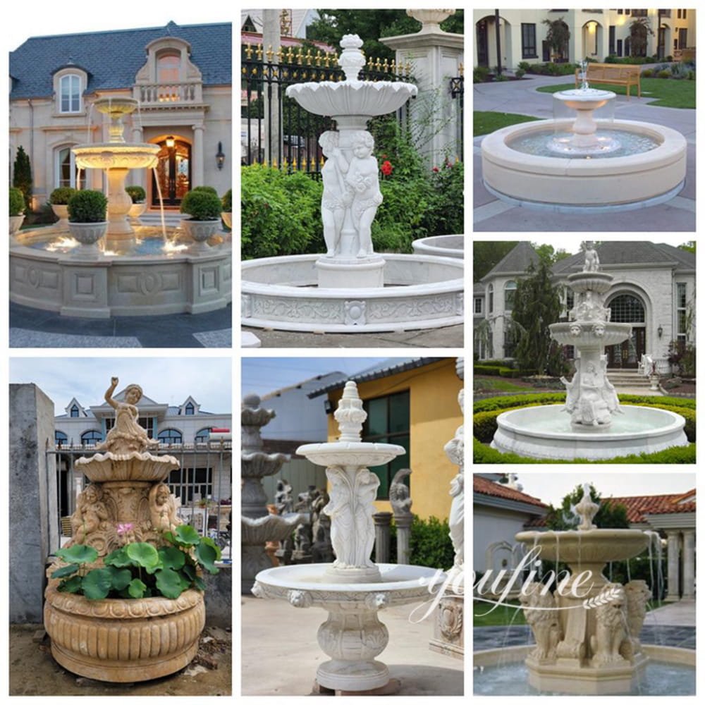 marble fountains for courtyard