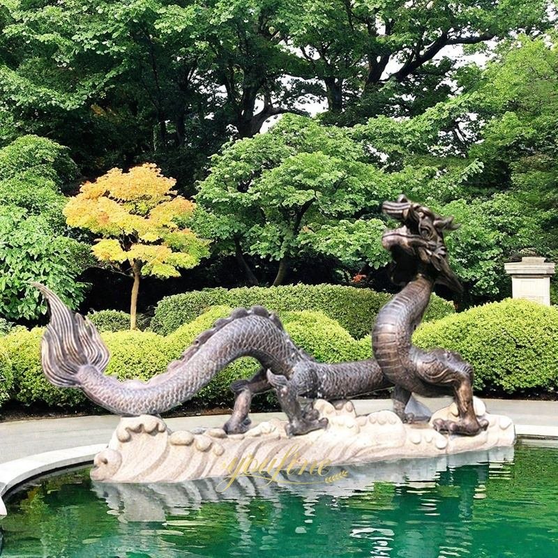 water spouting dragon fountain