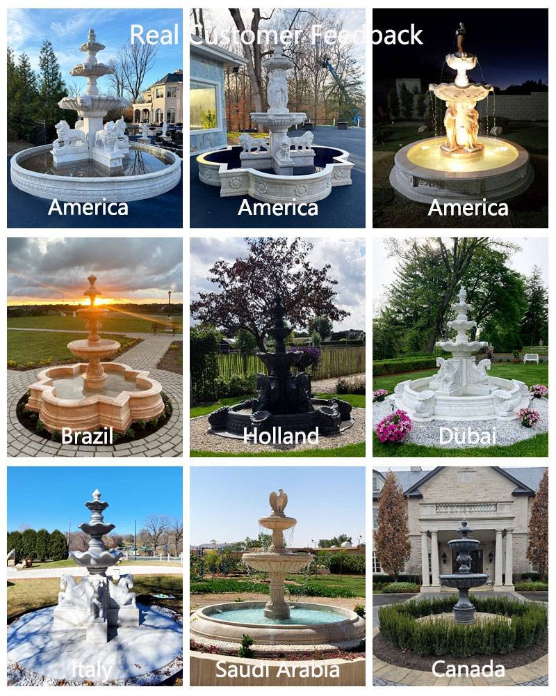 marble tiered fountain customer feedback
