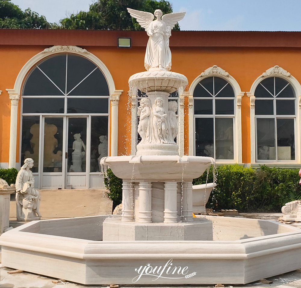 marble angel fountain