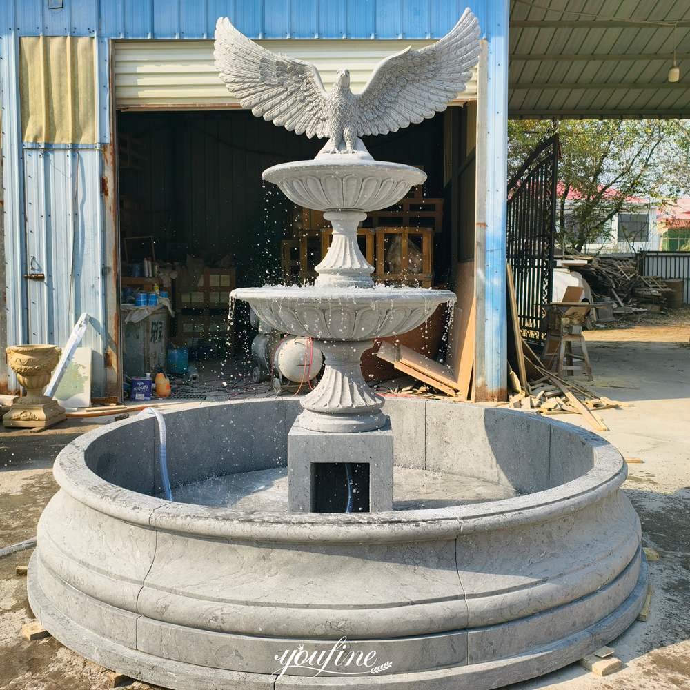 marble eagle fountain