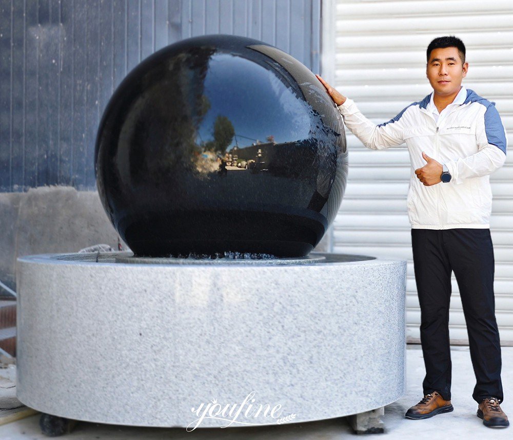 marble spherical fountain