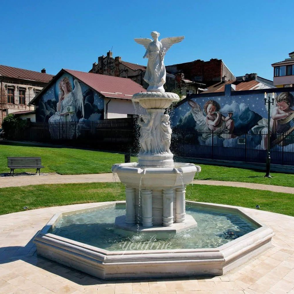 romanian church marble angel fountain feedback