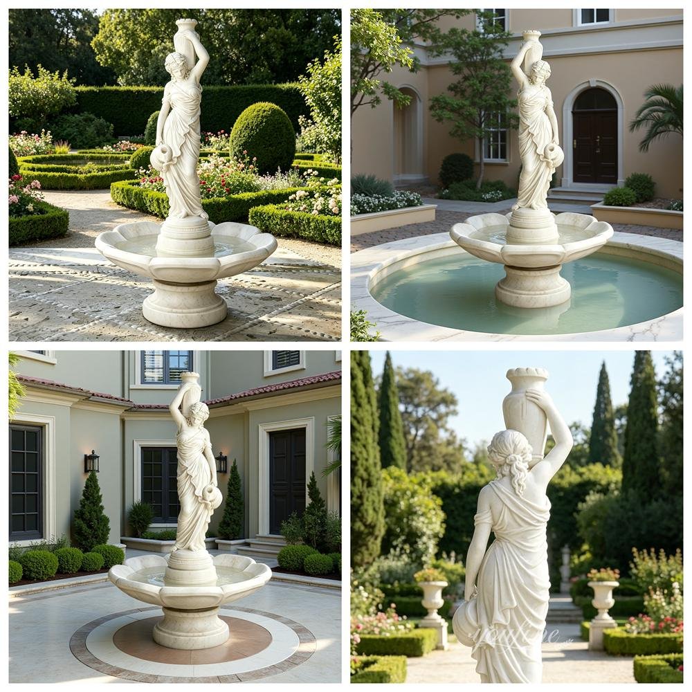 marble rebecca at the well statue fountain applications