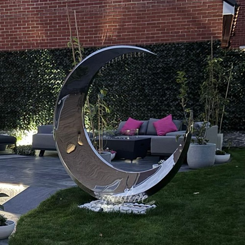 stainless steel crescent moon sculpture fountain feedback from the uk