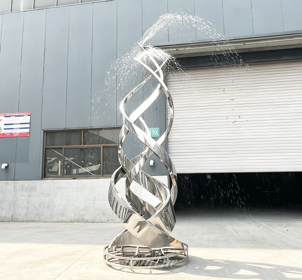 stainless steel aquatic grass fountain