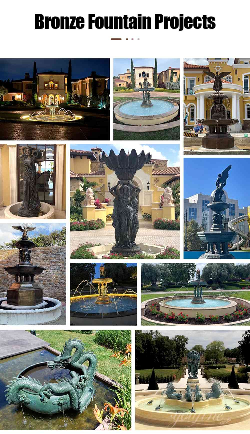 completed bronze fountain projects from around the world