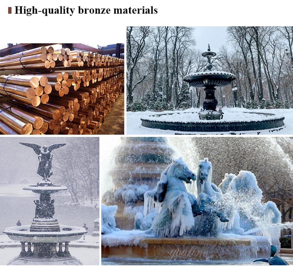 high quality materials for bronze fountains