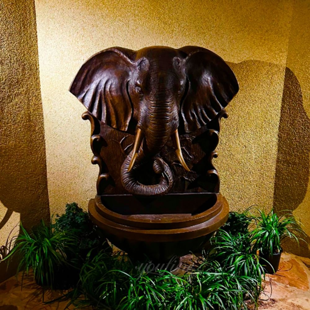 US courtyard bronze elephant wall fountain customer feedback
