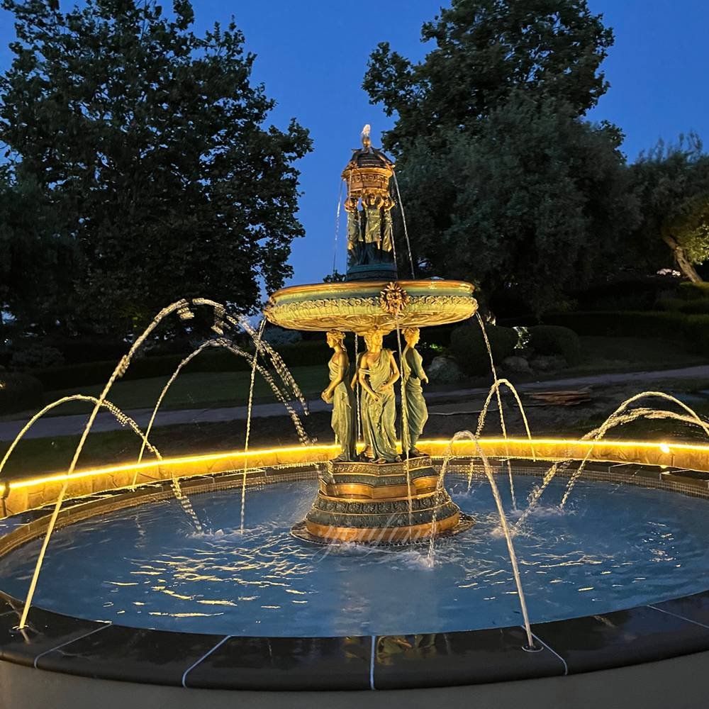US garden bronze female statue fountain customer feedback
