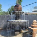 Hand Carved Marble Sphere Fountain