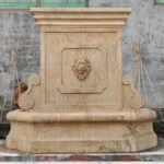 Marble Wall Fountain with lion head