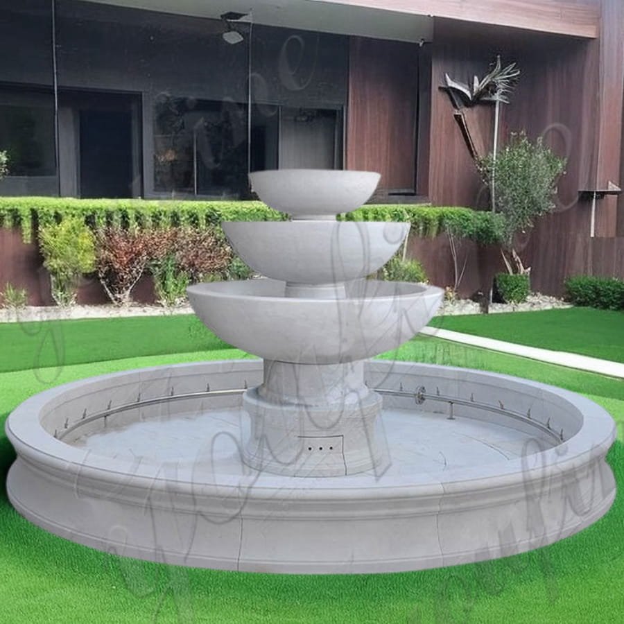 Modern Tiered Granite Fountain for Garden