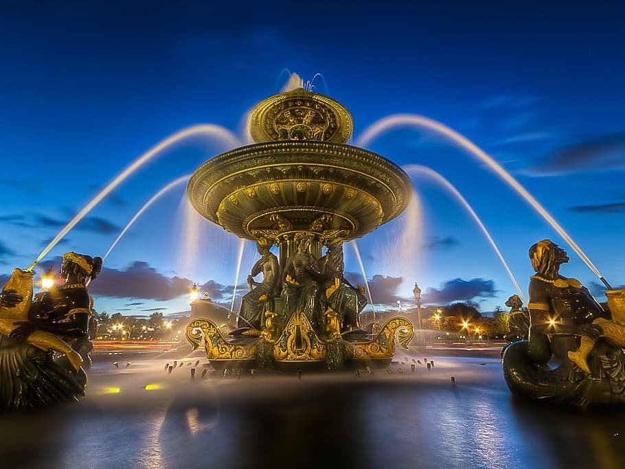 bronze fountains