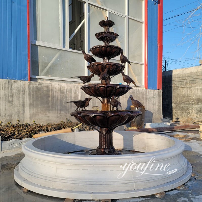 Factory Price Bronze Bird Fountain