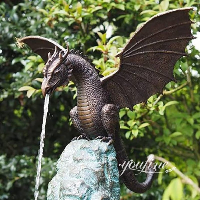 Garden Decorative Bronze Dragon Fountain