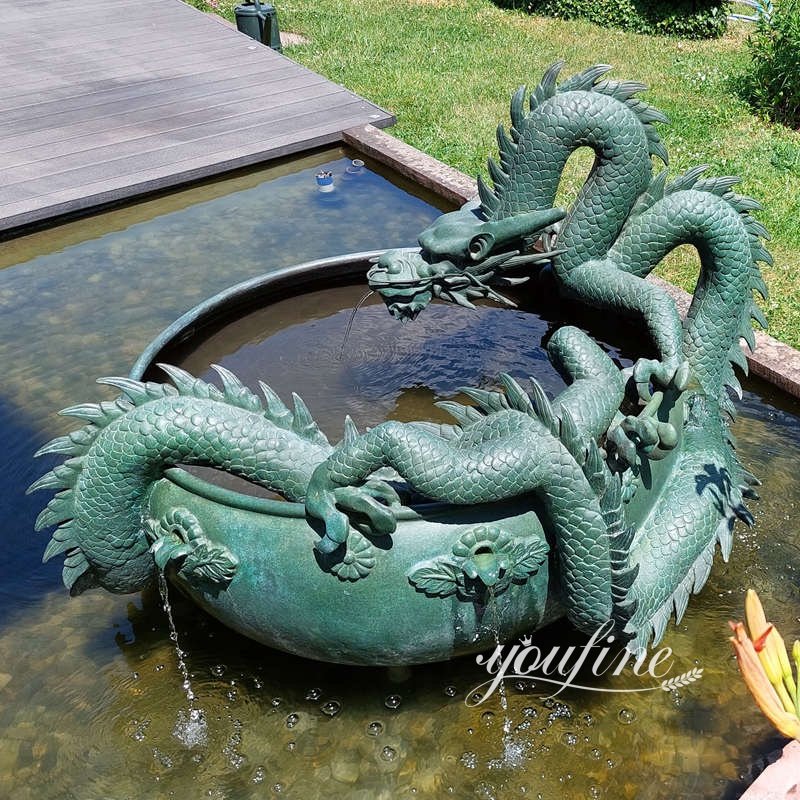 Antique Bronze Dragon Water Garden Fountain