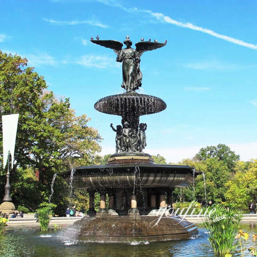 Stunning Bronze Outdoor Angel Fountain