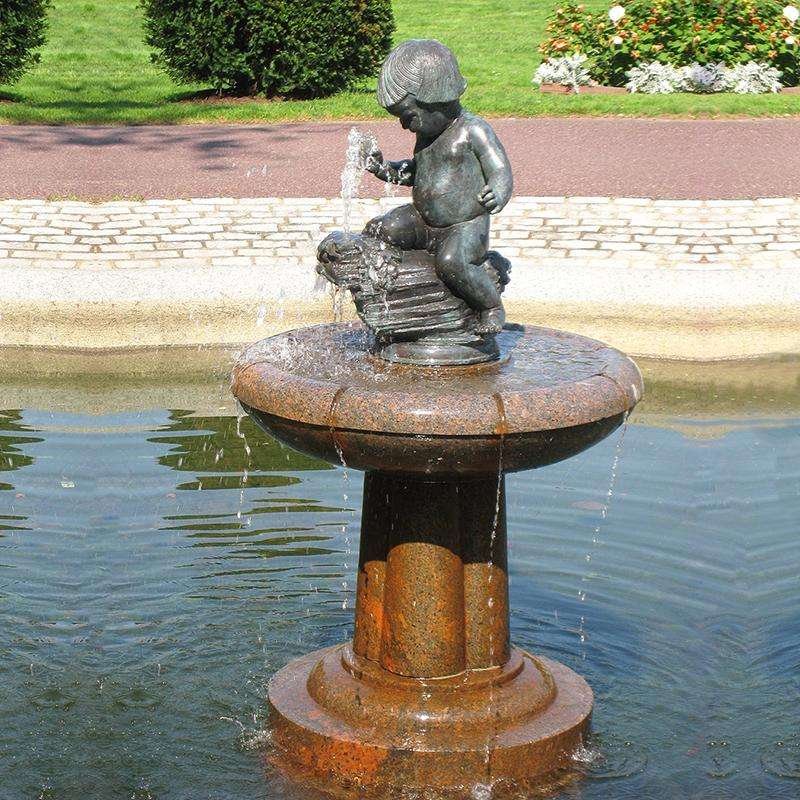 Bronze Baby Sculpture Fountain