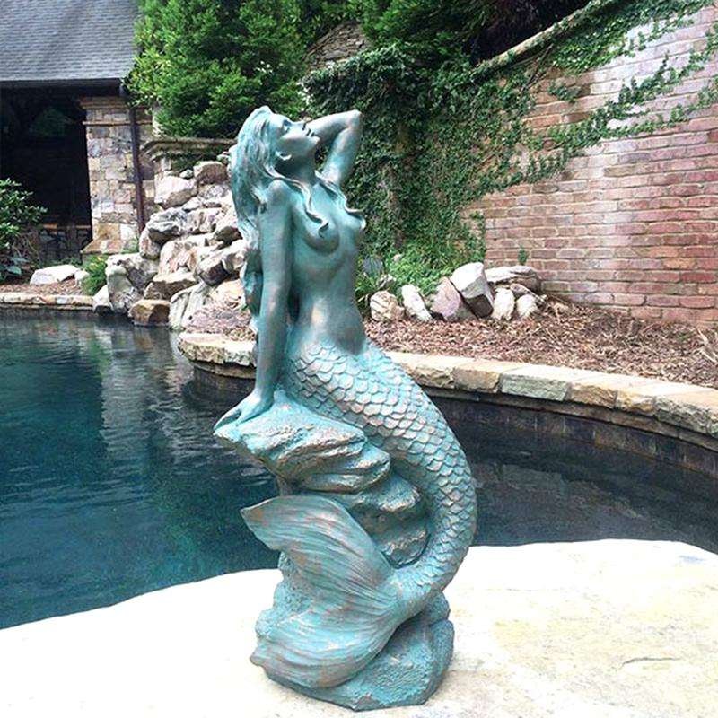 Bronze Mermaid Fountain