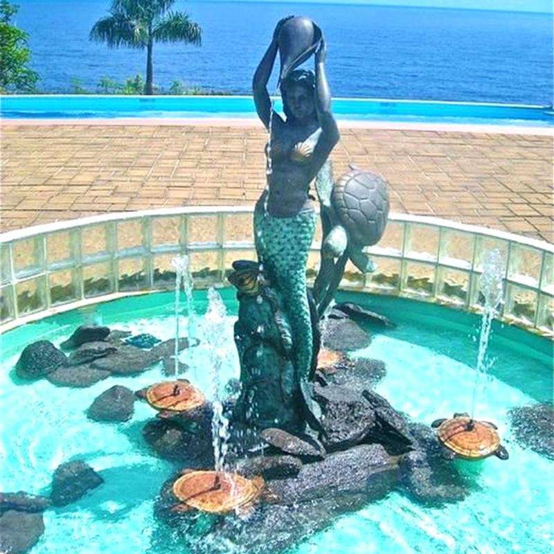 Bronze Mermaid Fountain