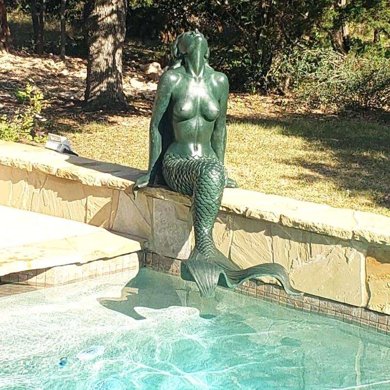 Bronze Mermaid Fountain