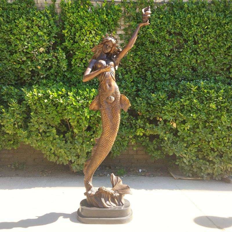 Bronze Mermaid Fountain