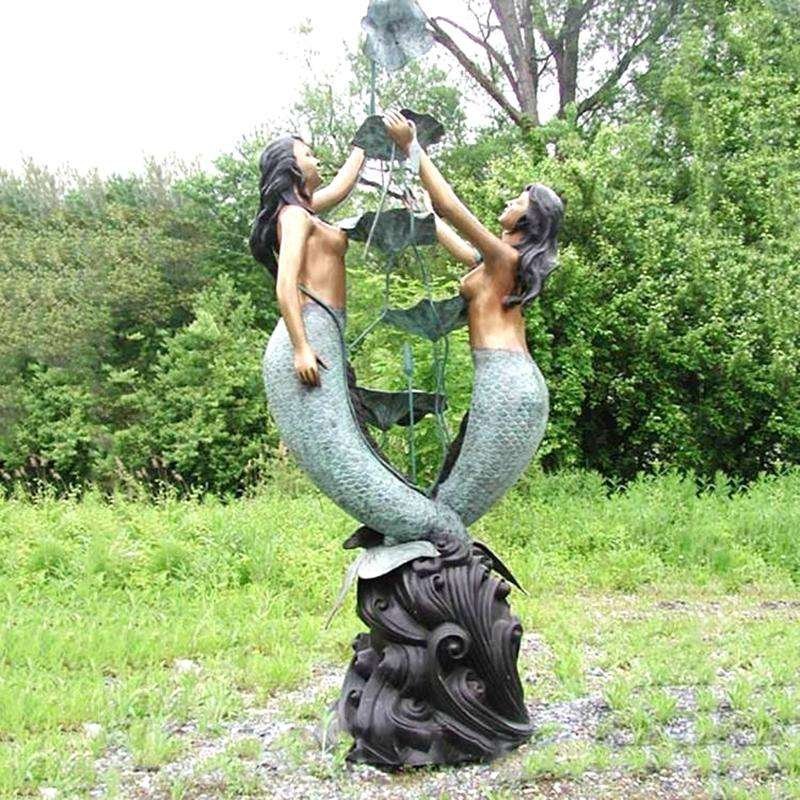 Bronze Mermaid Fountain