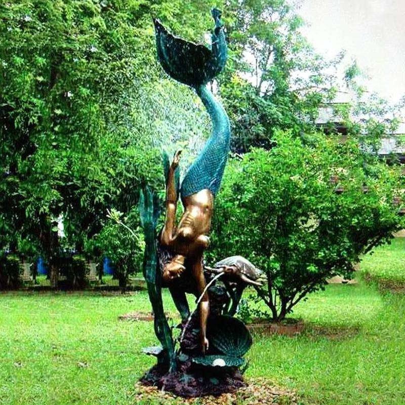 Bronze Mermaid Fountain