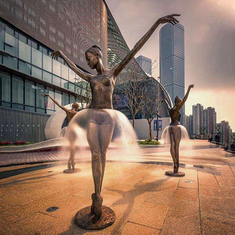 Bronze Ballerina Fountain