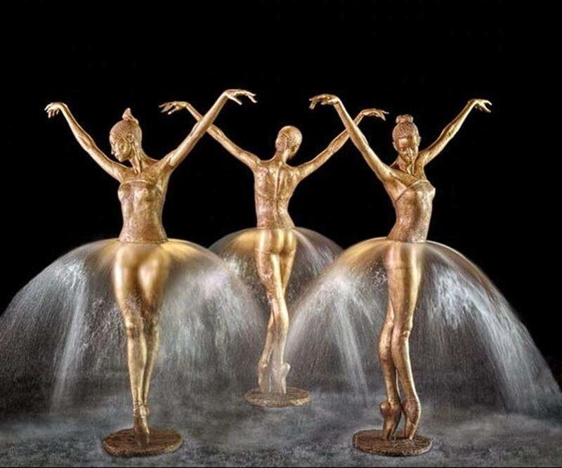 Outdoor Bronze Female Fountains