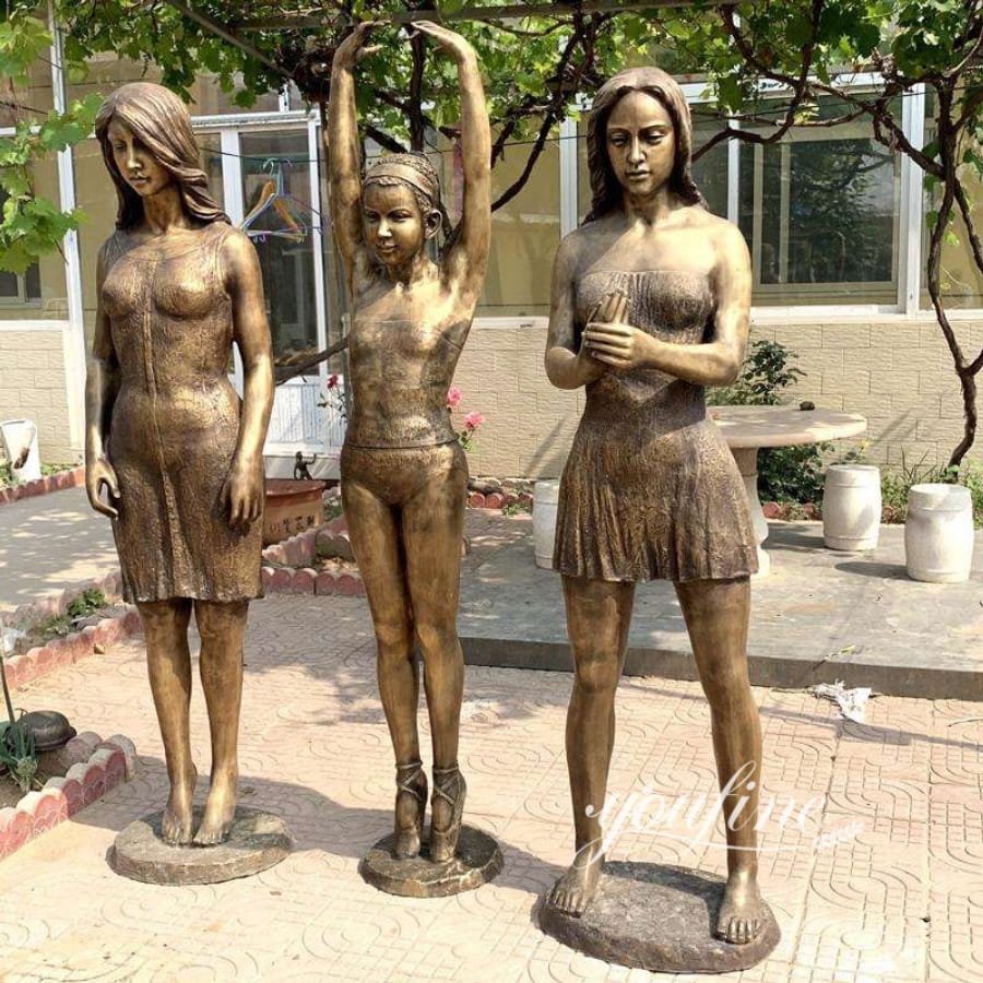 Bronze Female Statues Fountain