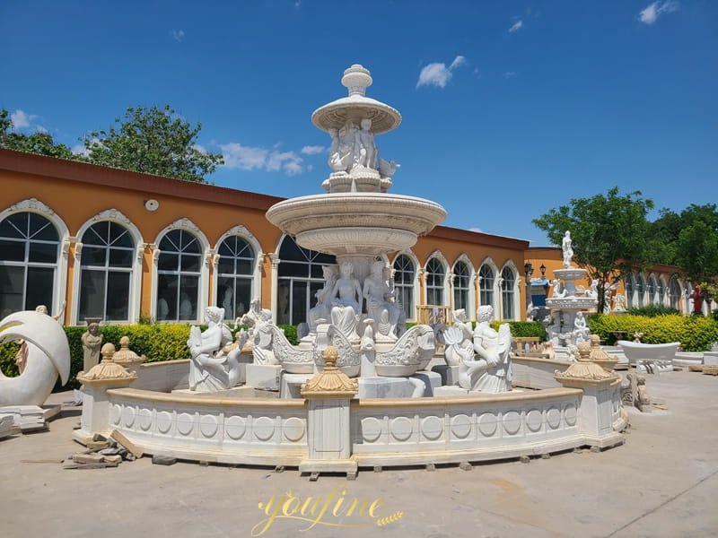 large marble fountain