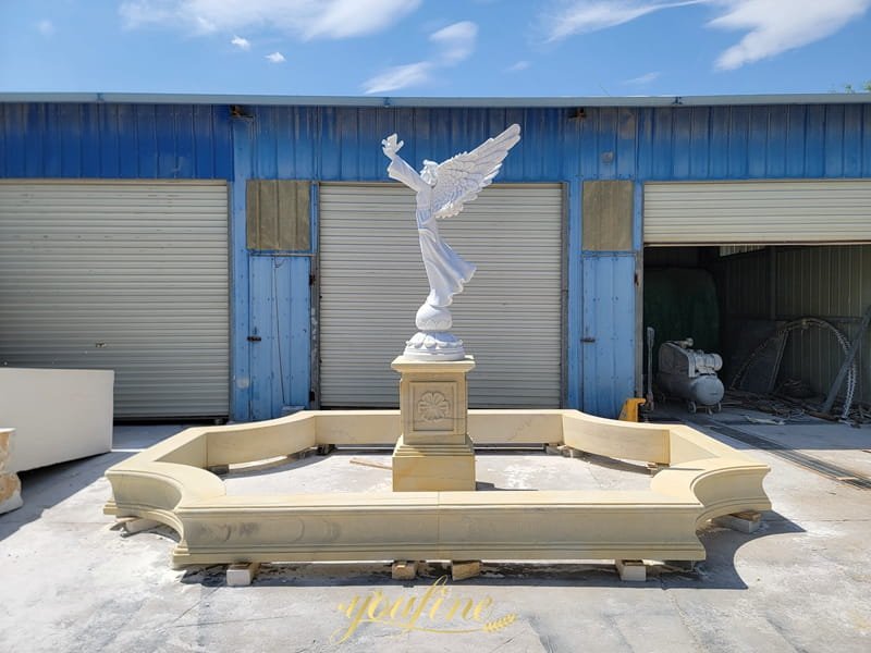 marble angel fountain