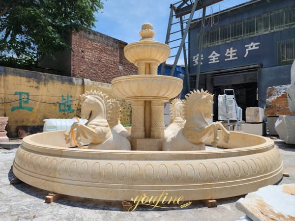 marble horse fountain project