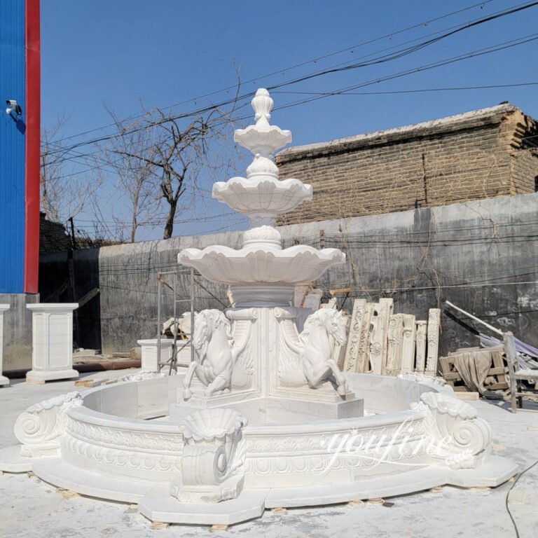 marble horse fountain for sale3