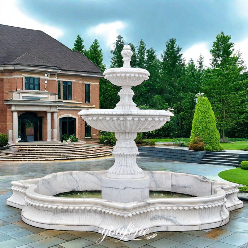 marble tiered fountain