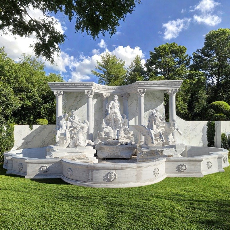 marble trevi fountain replica