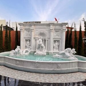 white famous marble trevi fountain replica for sale