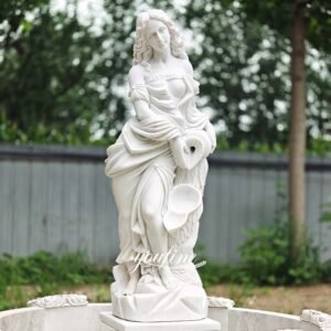 Greek Goddess Aphrodite Water Fountain Statue Detail
