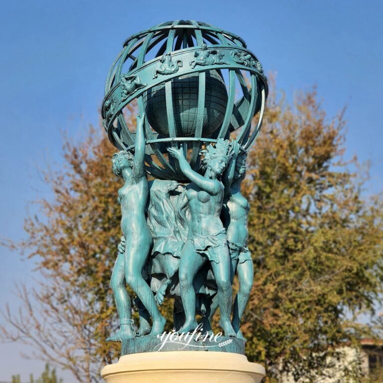 large bronze observatory horse fountain top detail