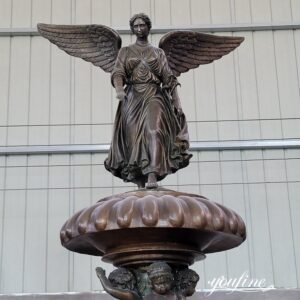 bronze angel of the waters fountain detail