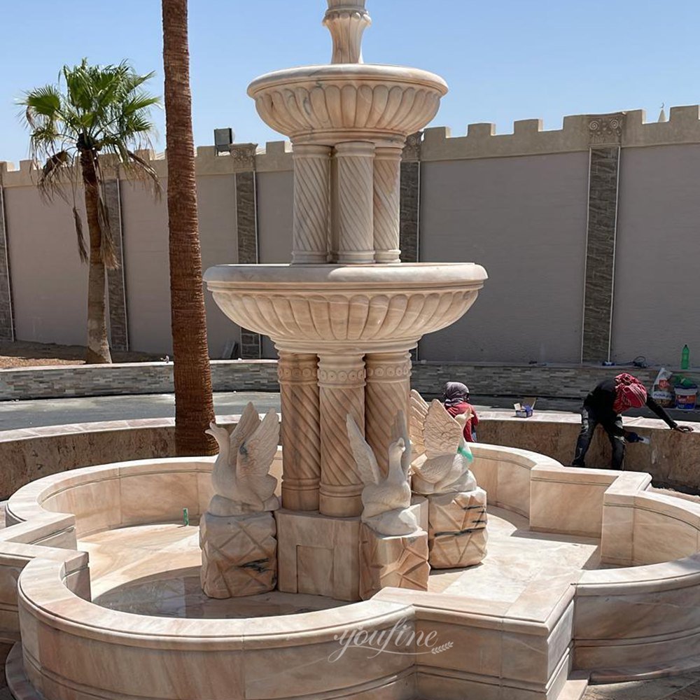 qatari marble swan fountain feedback