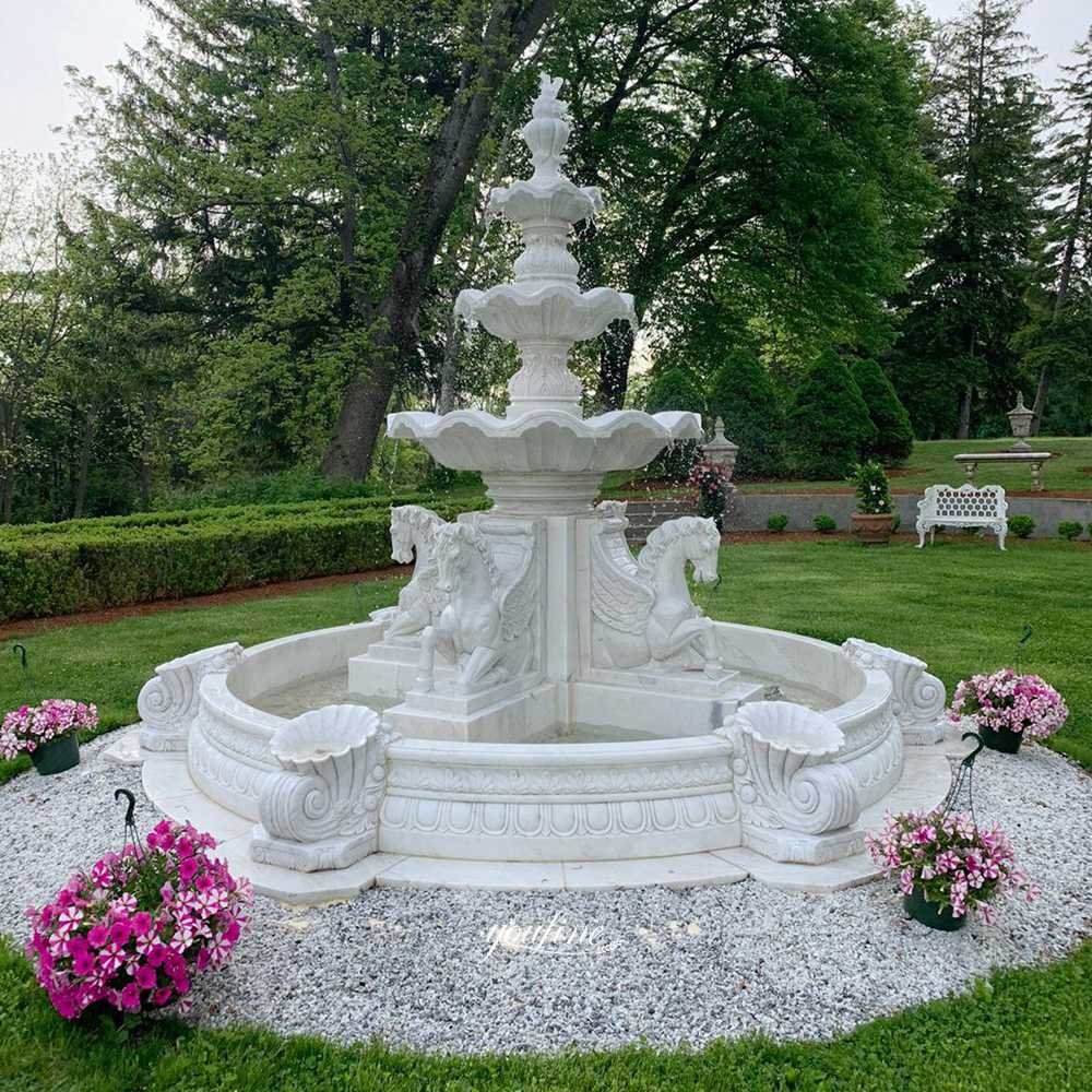 american garden marble horse fountain feedback