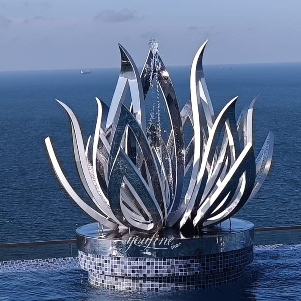 feedback on vietnamese stainless steel lotus fountain
