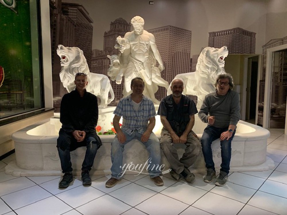 feedback on the marble hercules statue fountain for an american hotel