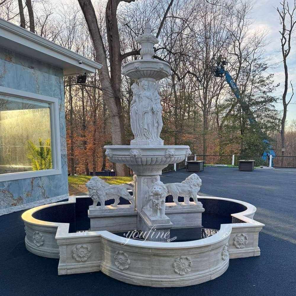 feedback on the marble statue fountain for an american villa