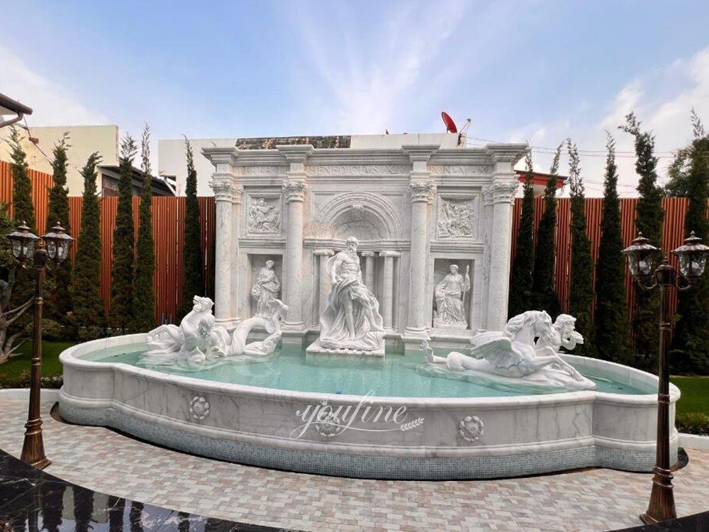 feedback on the replica marble trevi fountain for a thai courtyard