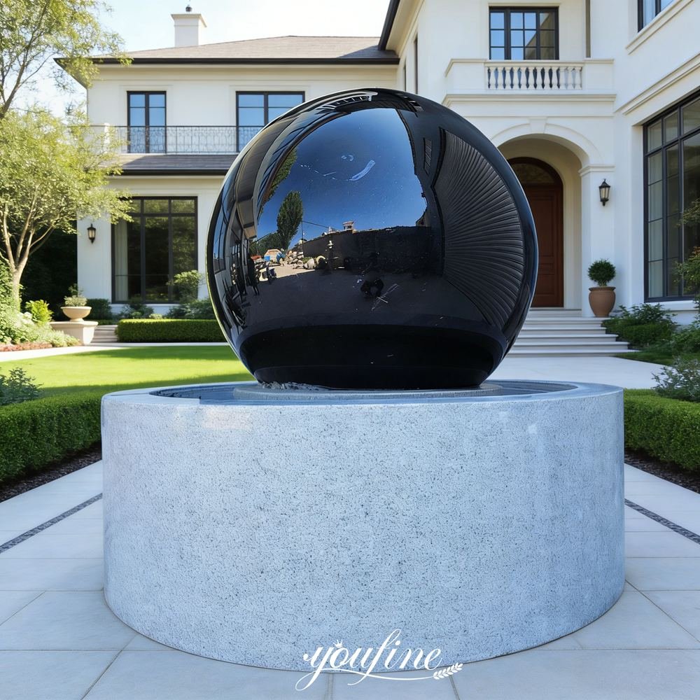 large floating granite ball fountain for villa decor large floating granite ball fountain for villa decor